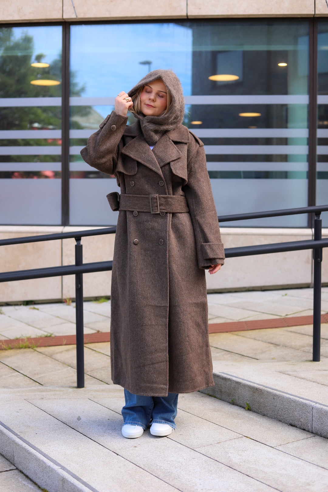 Yua Coat Dark Brown