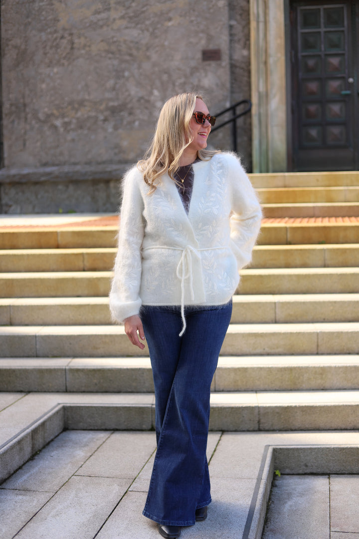 Fiola Chunky Cardigan Bright White