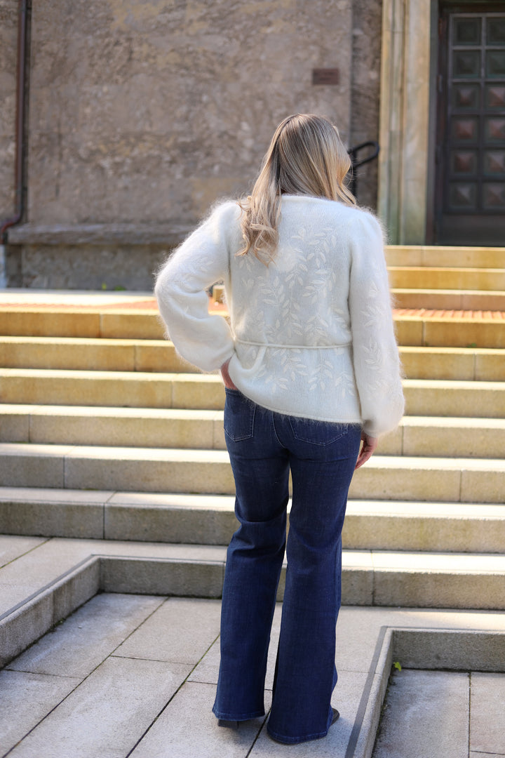 Fiola Chunky Cardigan Bright White