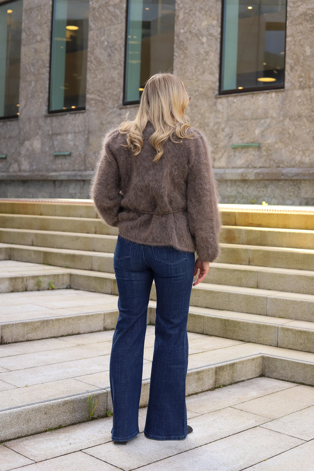 Fredrikke Chunky Cardigan Brown