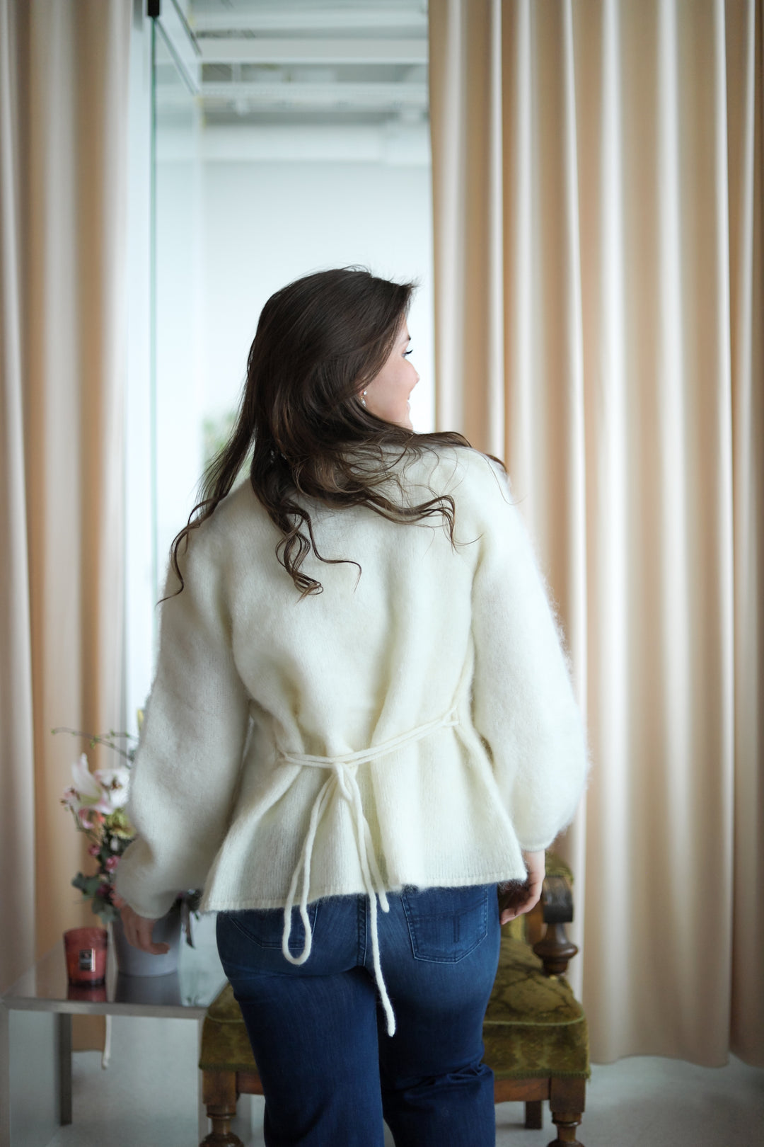 Fredrikke Chunky Cardigan Bright White