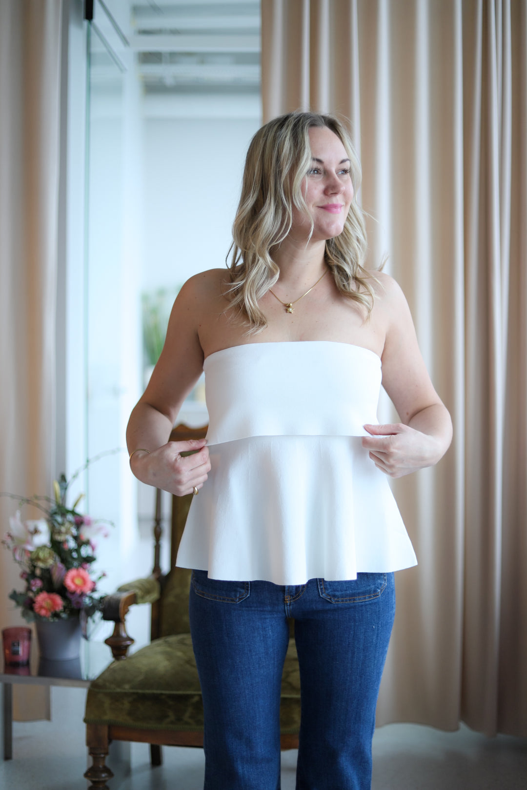 Ami Top Off White