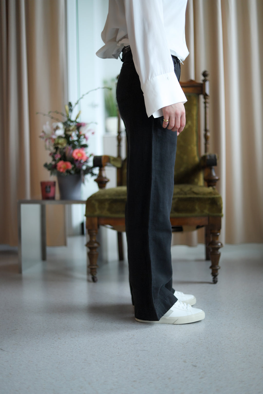 Culotte Linen Black