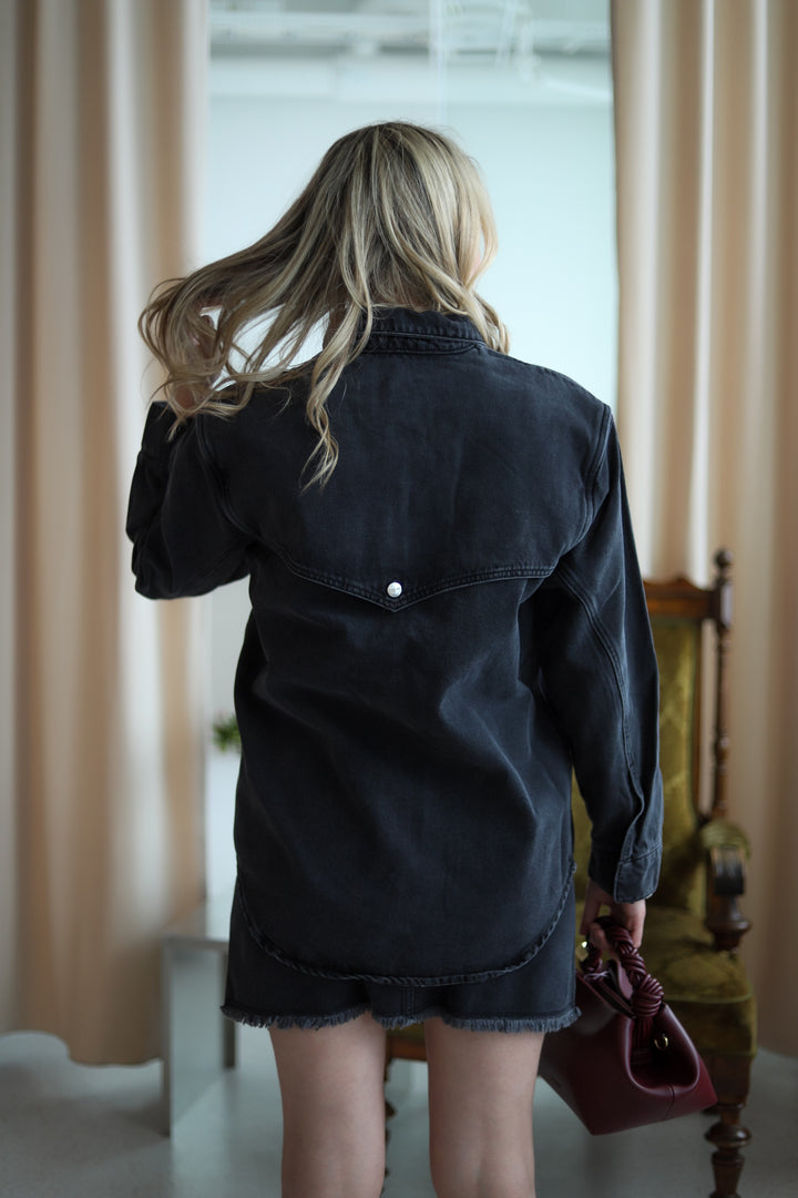 Parton Skirt Washed Black
