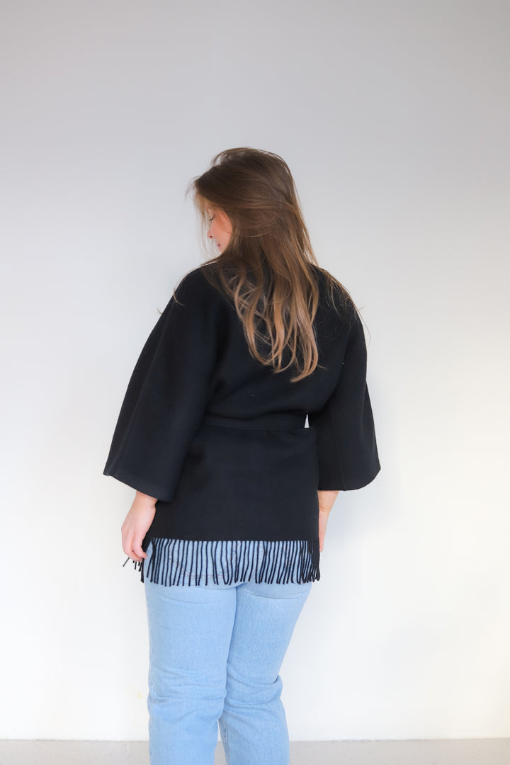 Akila Lambswool Jacket Black