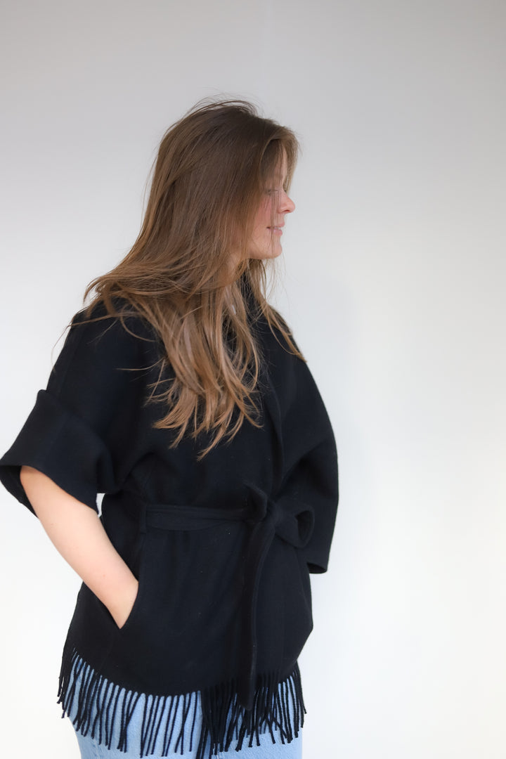 Akila Lambswool Jacket Black