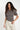 Iguanura Boat Neck Blouse Brown stripe
