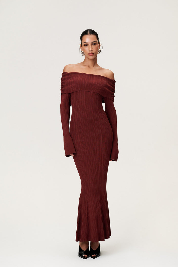 Izano Dress Burgundy