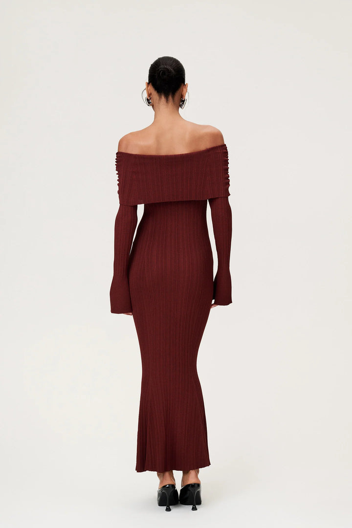 Izano Dress Burgundy