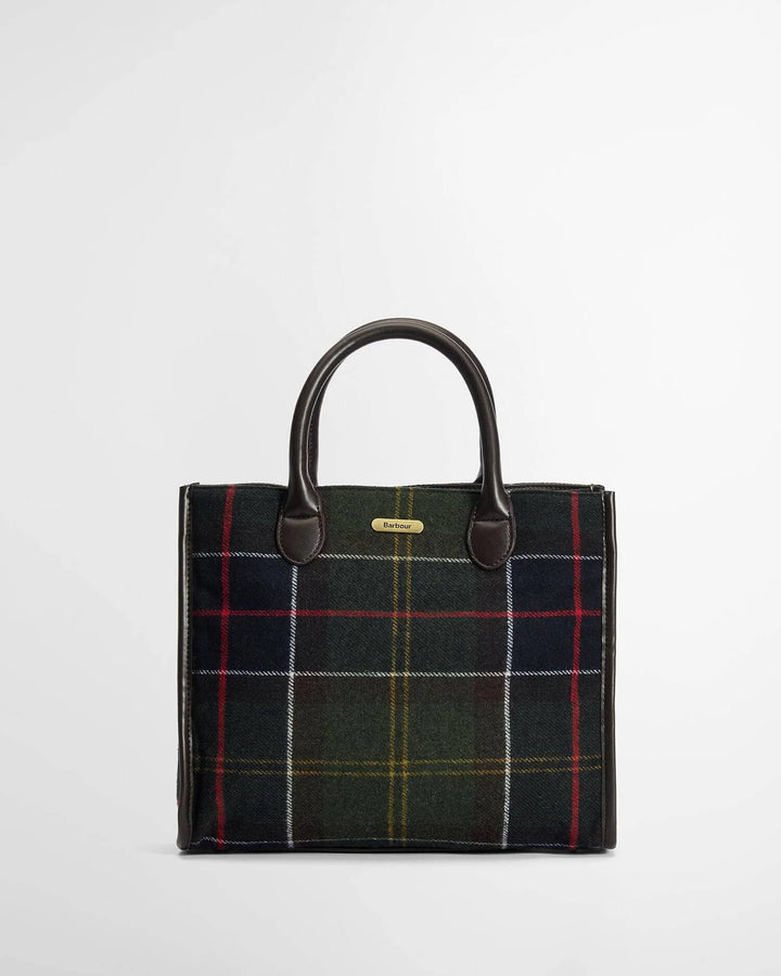 Barrhill Tartan Tote Bag Olive
