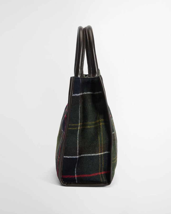 Barrhill Tartan Tote Bag Olive