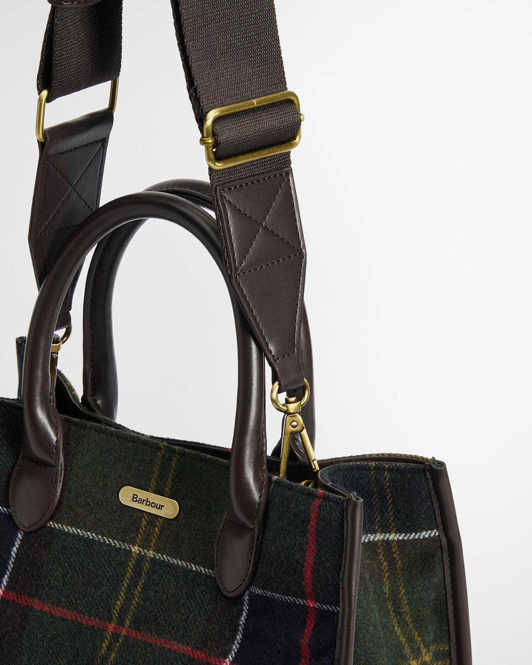 Barrhill Tartan Tote Bag Olive