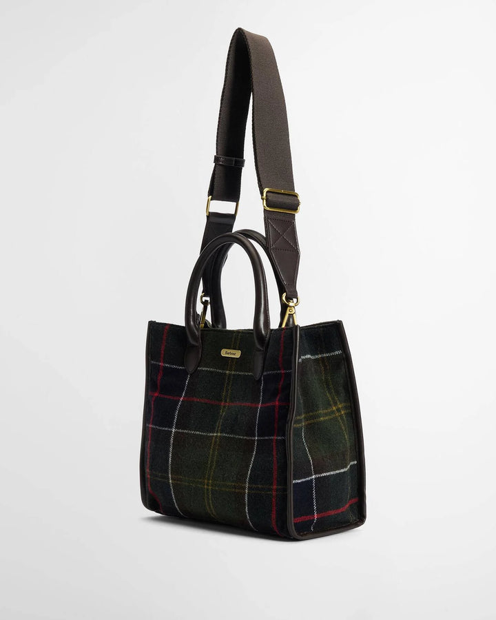 Barrhill Tartan Tote Bag Olive