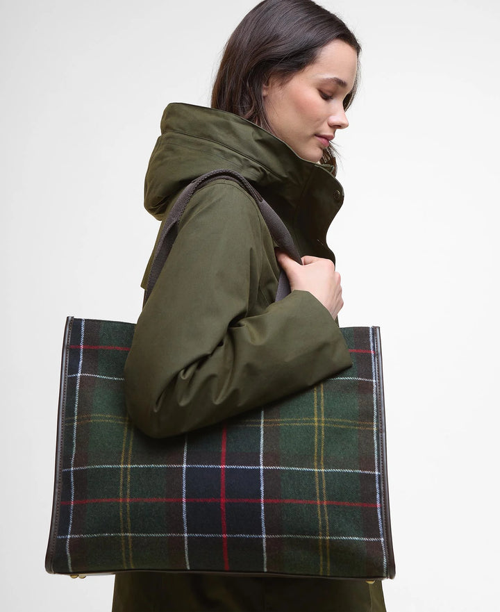 Turnberry Tartan Tote Bag Olive