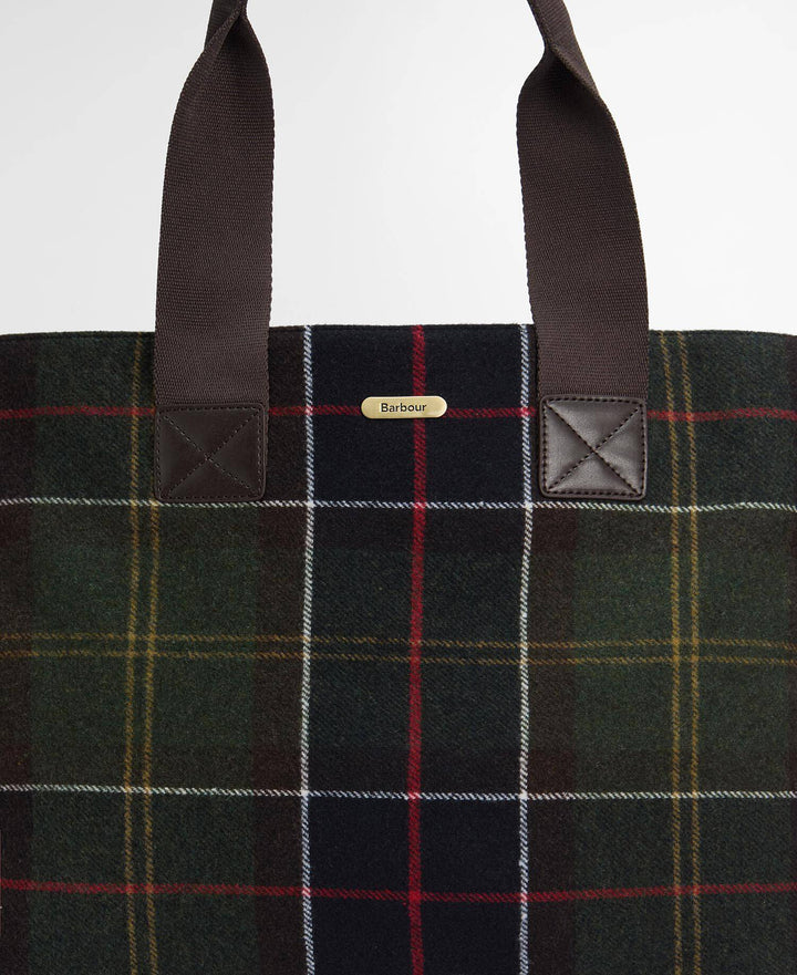 Turnberry Tartan Tote Bag Olive