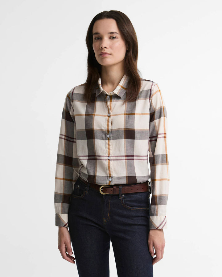 Moorland Shirt Ecru Muted Tart