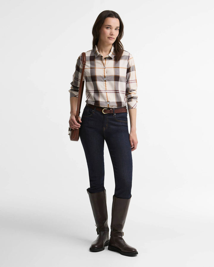 Moorland Shirt Ecru Muted Tart