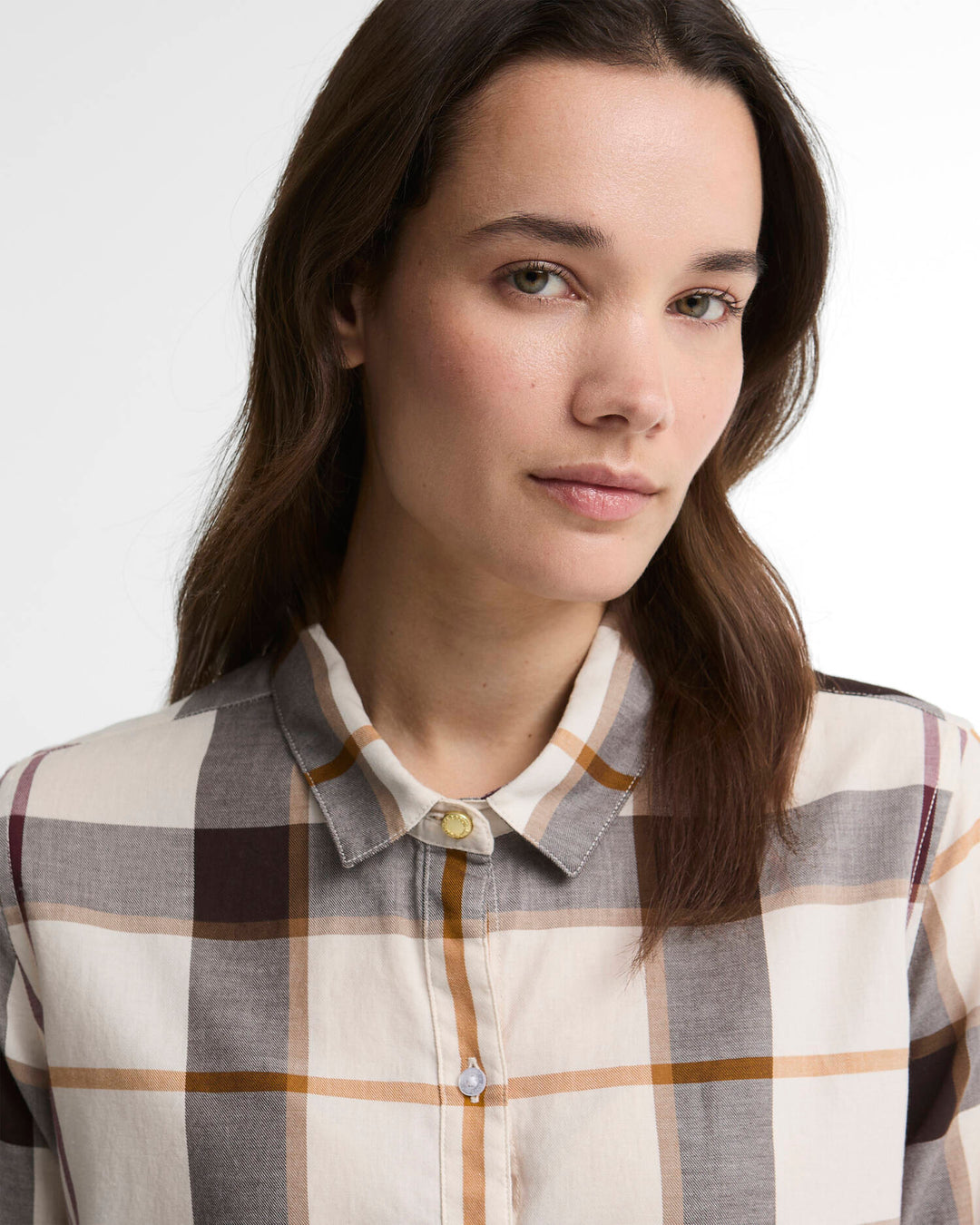 Moorland Shirt Ecru Muted Tart