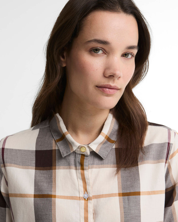 Moorland Shirt Ecru Muted Tart