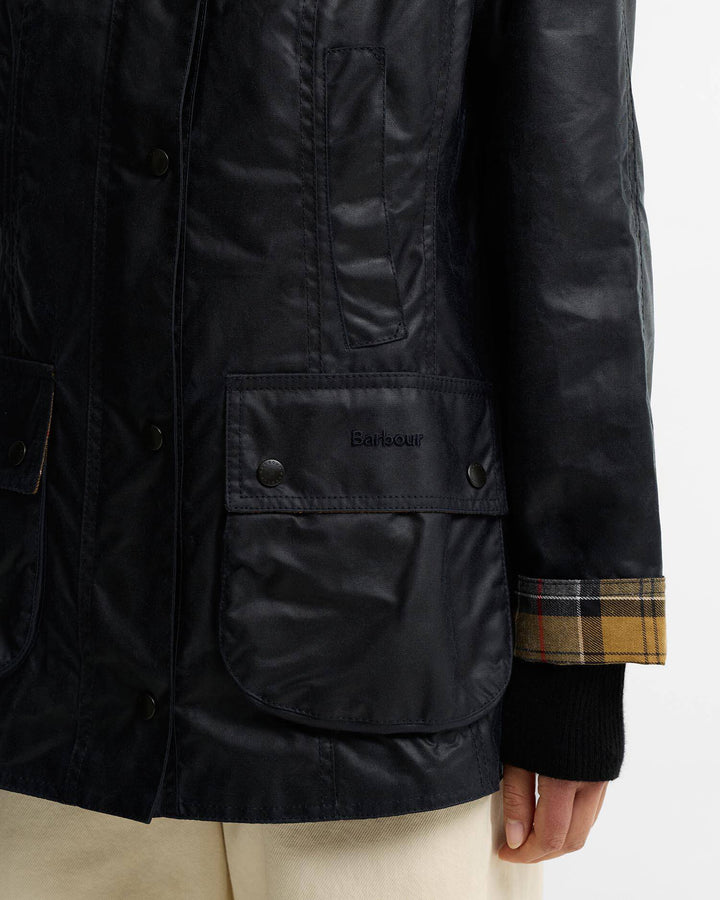 Beadnell Wax Jacket Navy