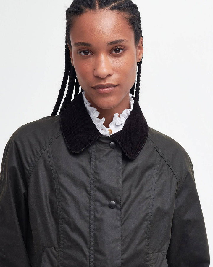 Classic Beadnell Wax Jacket Olive