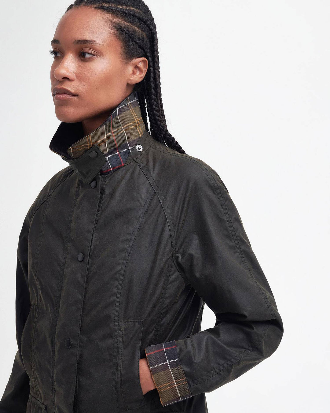 Classic Beadnell Wax Jacket Olive
