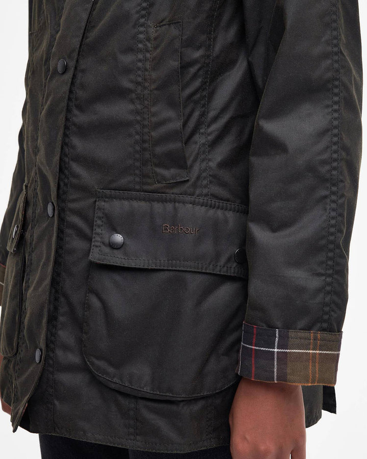 Classic Beadnell Wax Jacket Olive
