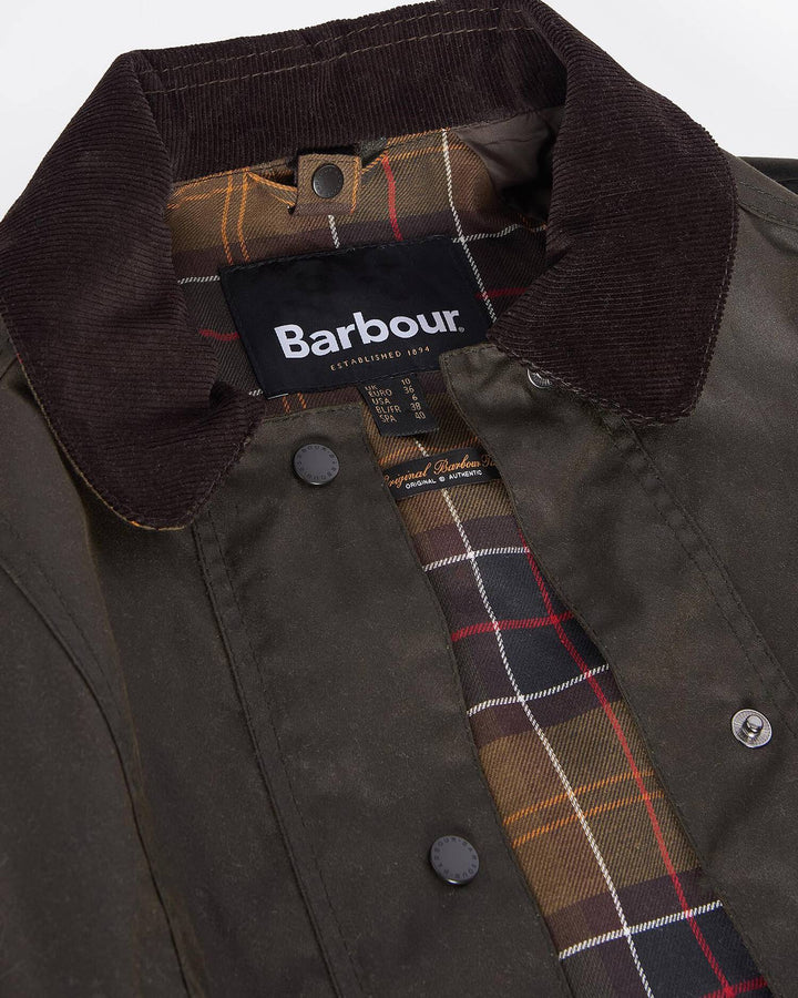 Classic Beadnell Wax Jacket Olive