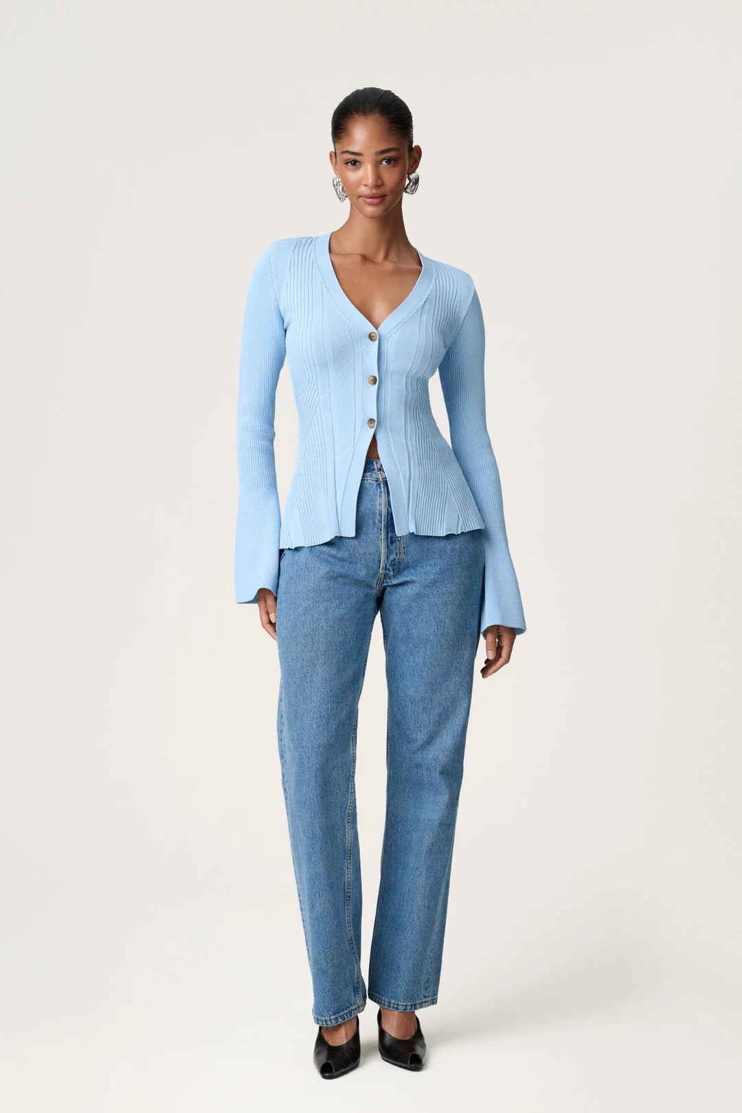 Lugo Cardigan Light Blue