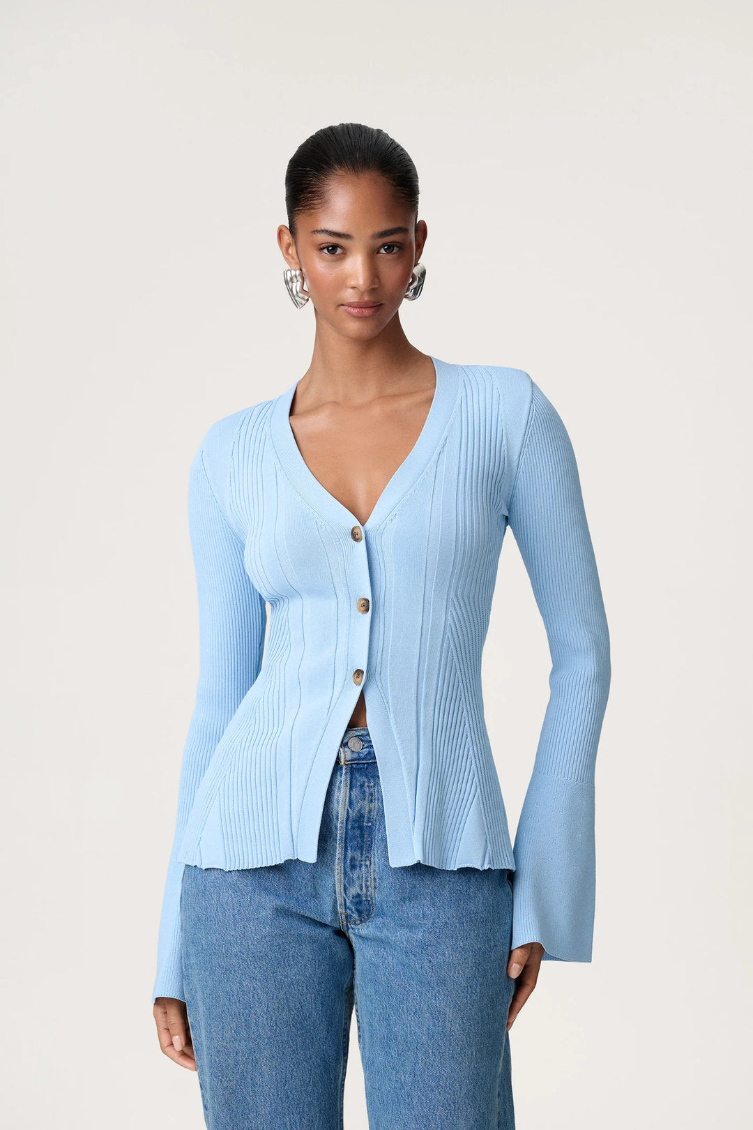 Lugo Cardigan Light Blue