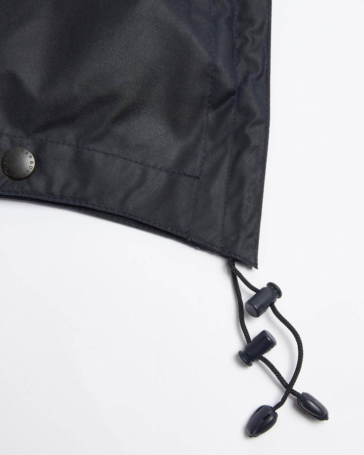 Waxed Cotton Hood Navy