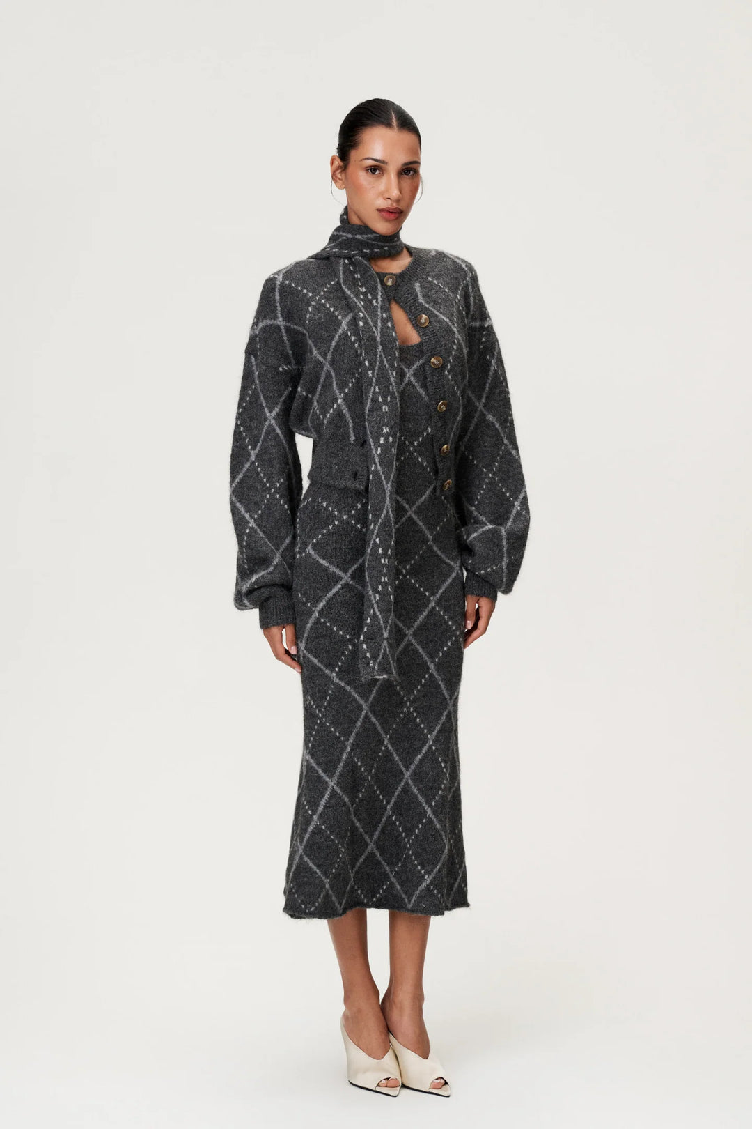 Merano Dress Dark Grey