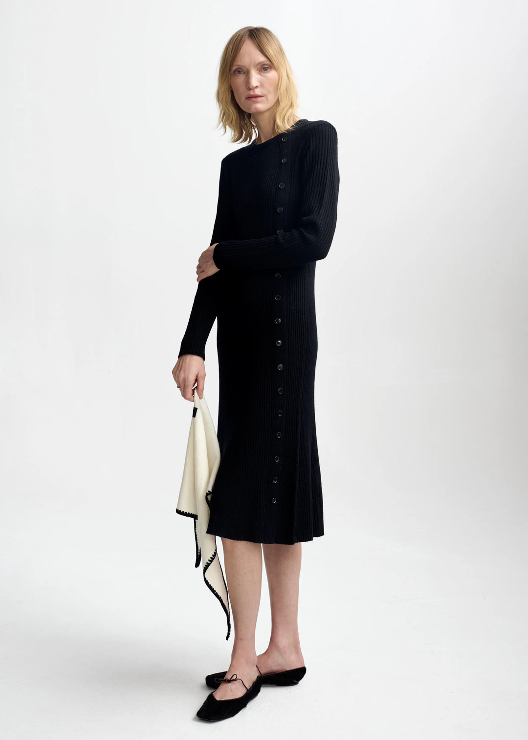 Mima Merino Dress Black