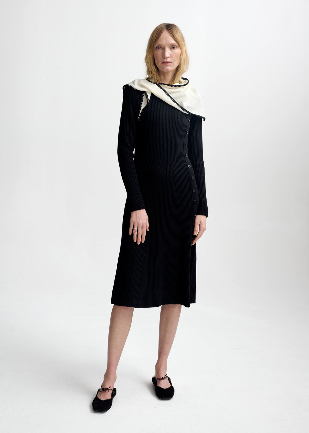 Mima Merino Dress Black