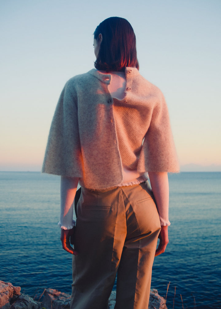 Nolita Mohair Cardigan Wheat