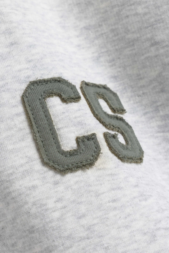 CS Rugby Shirt Grey Melange w. Khaki