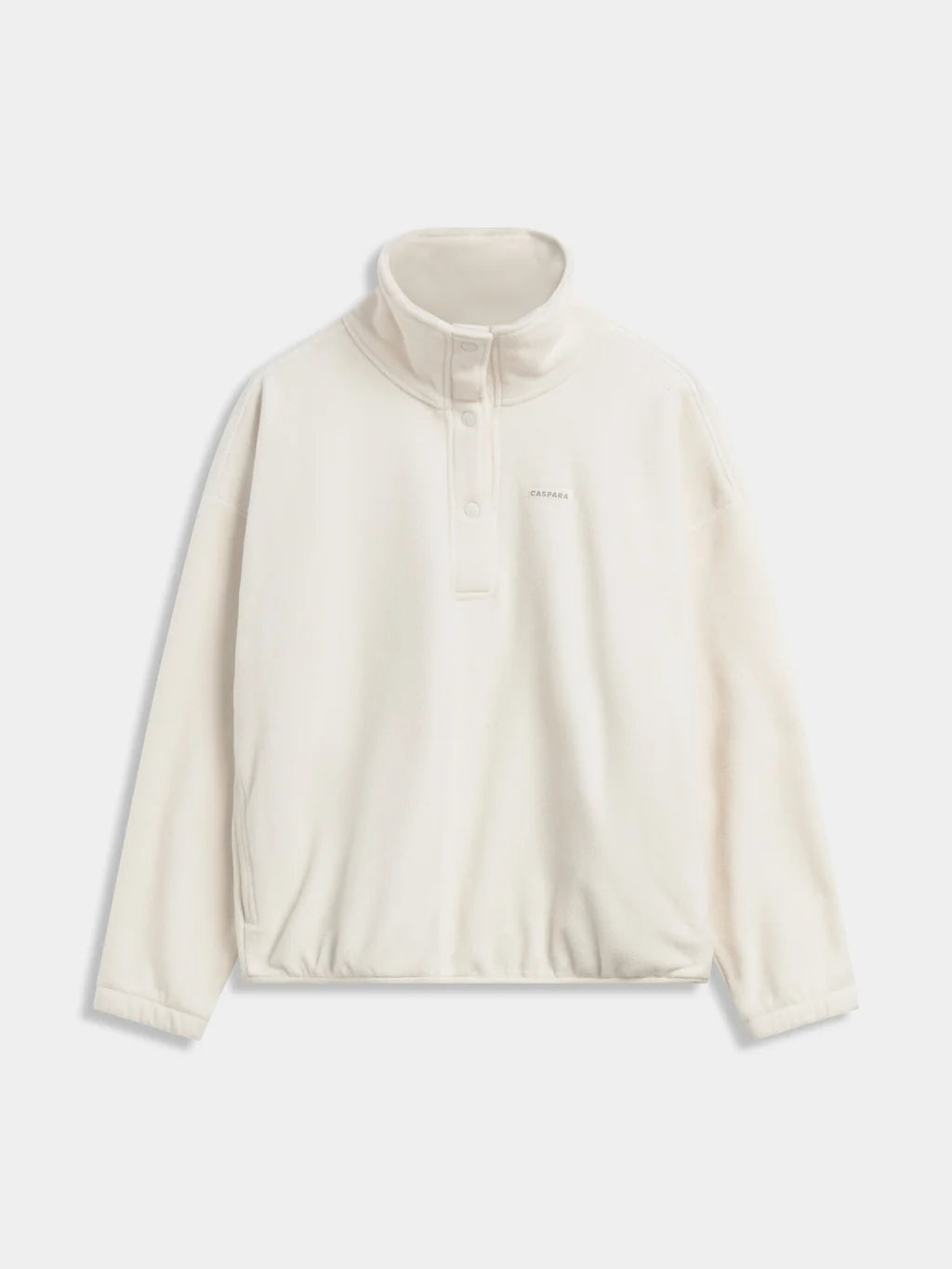 Polar Fleece Half- Snap Pullover Creme