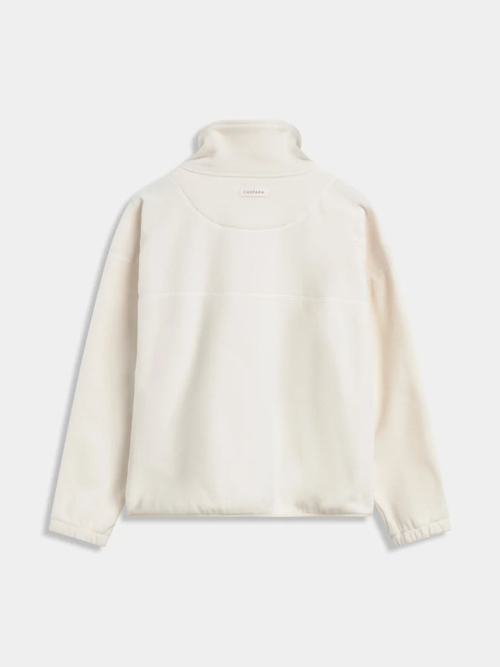 Polar Fleece Half- Snap Pullover Creme