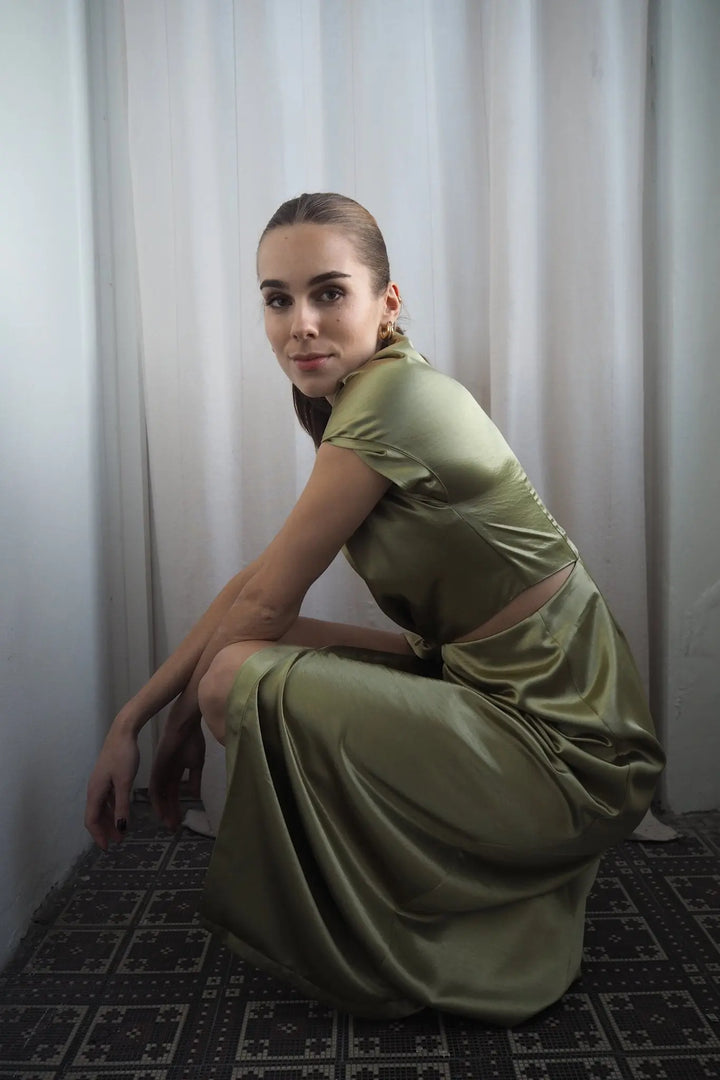Zephyr Dress Sage Green