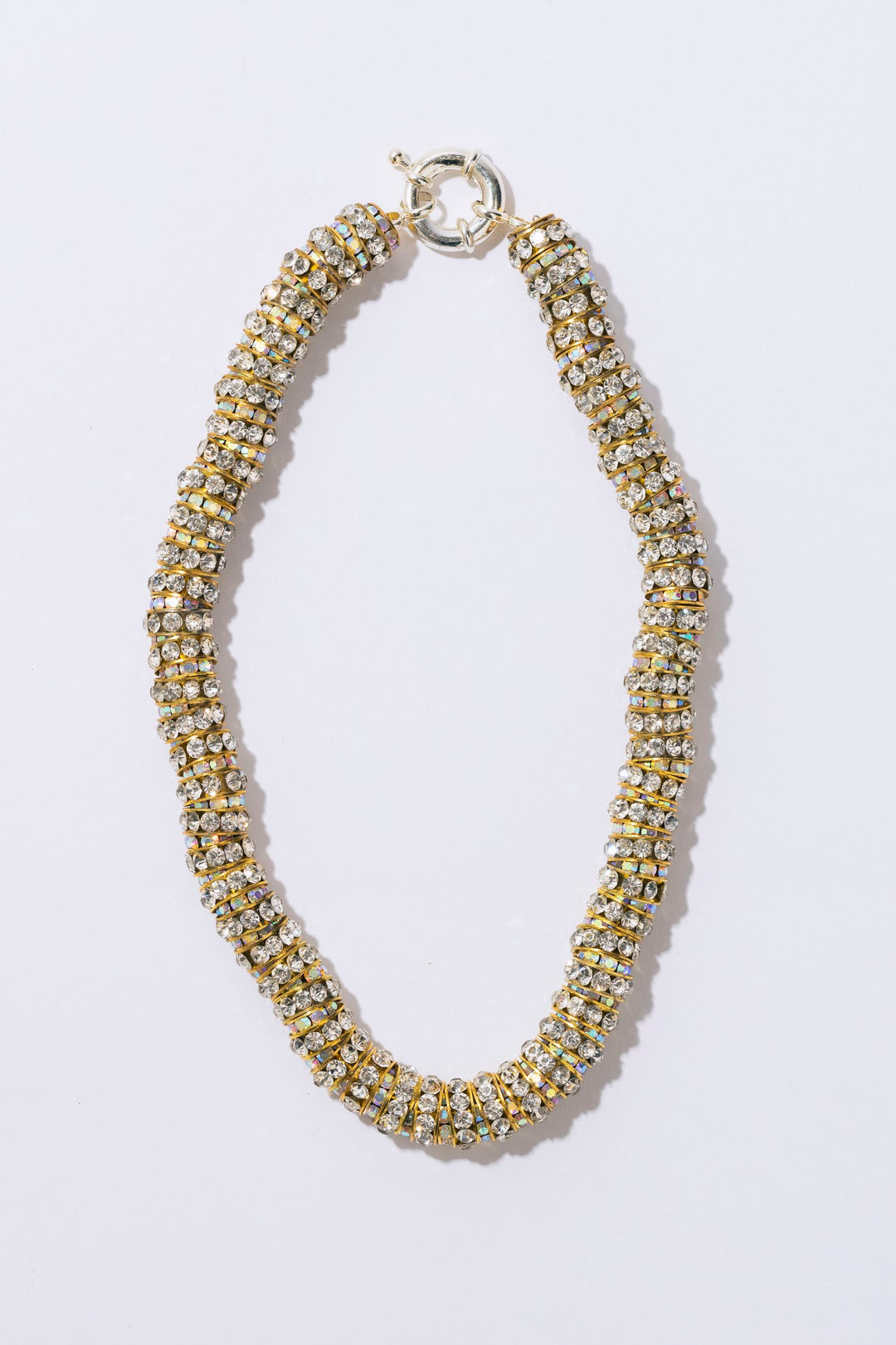 Fat Diamond Necklace Gold