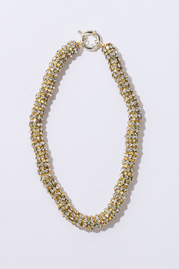 Fat Diamond Necklace Gold