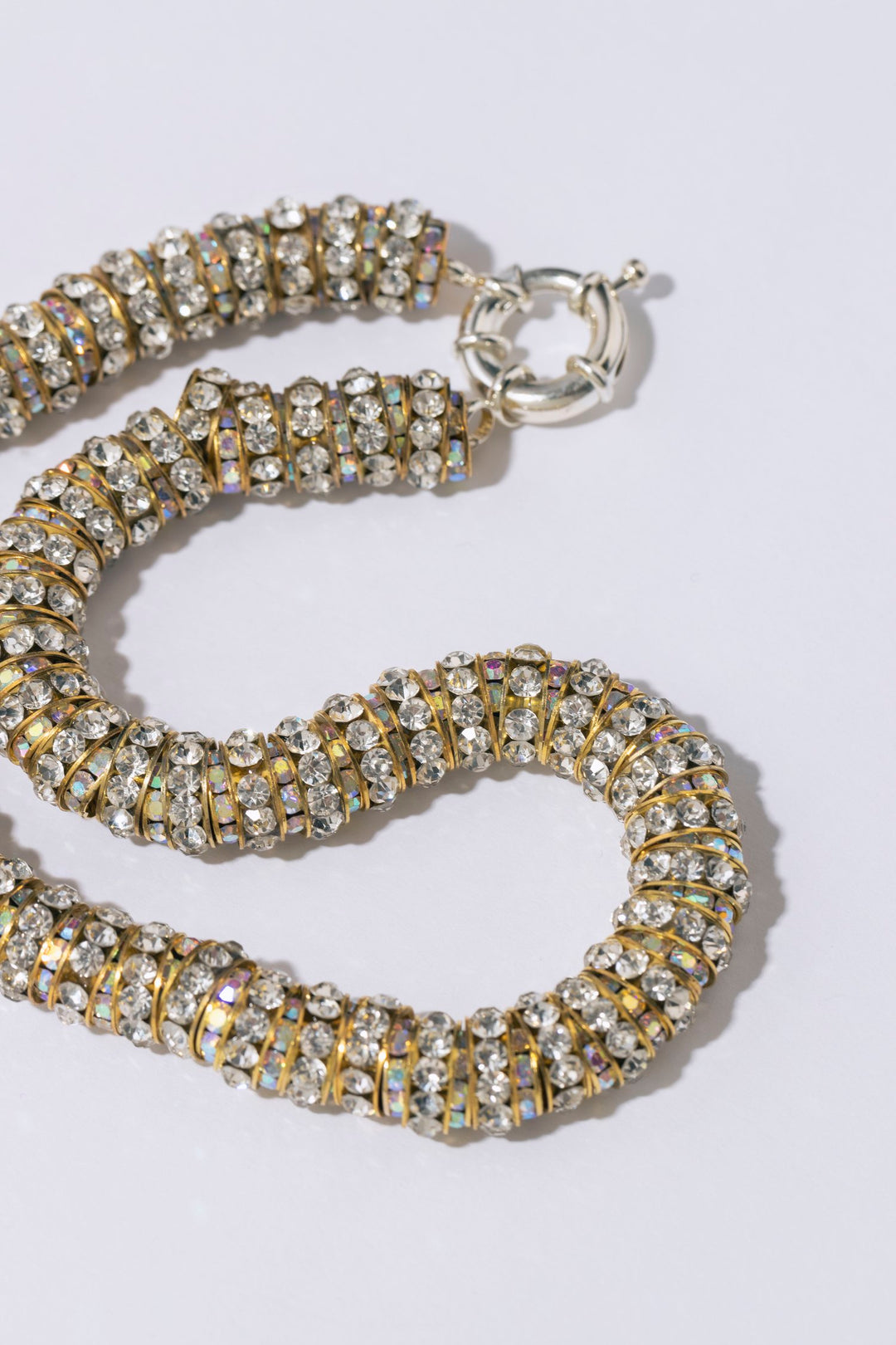 Fat Diamond Necklace Gold