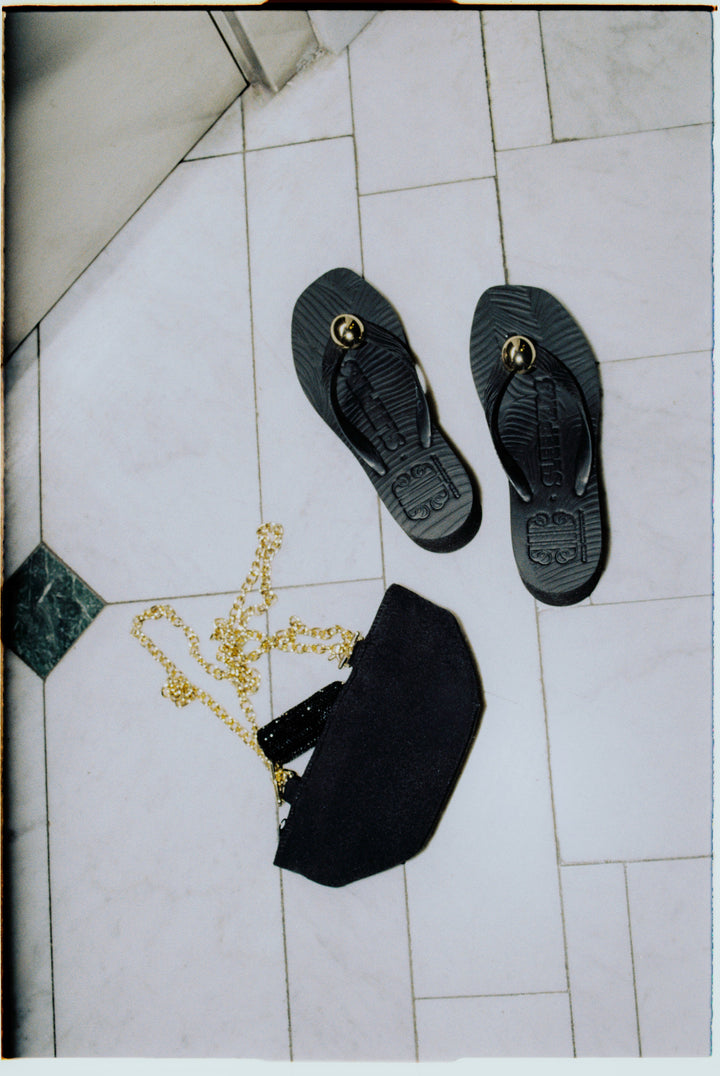 Pearl Octopuss.y x Sleepers The Paris Sandal Black