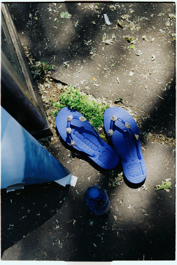 Pearl Octopuss.y x Sleepers The Formentera Sandal Luminous Blue
