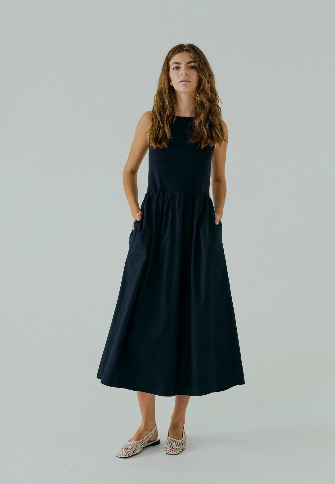 Petra Midi Dress Black