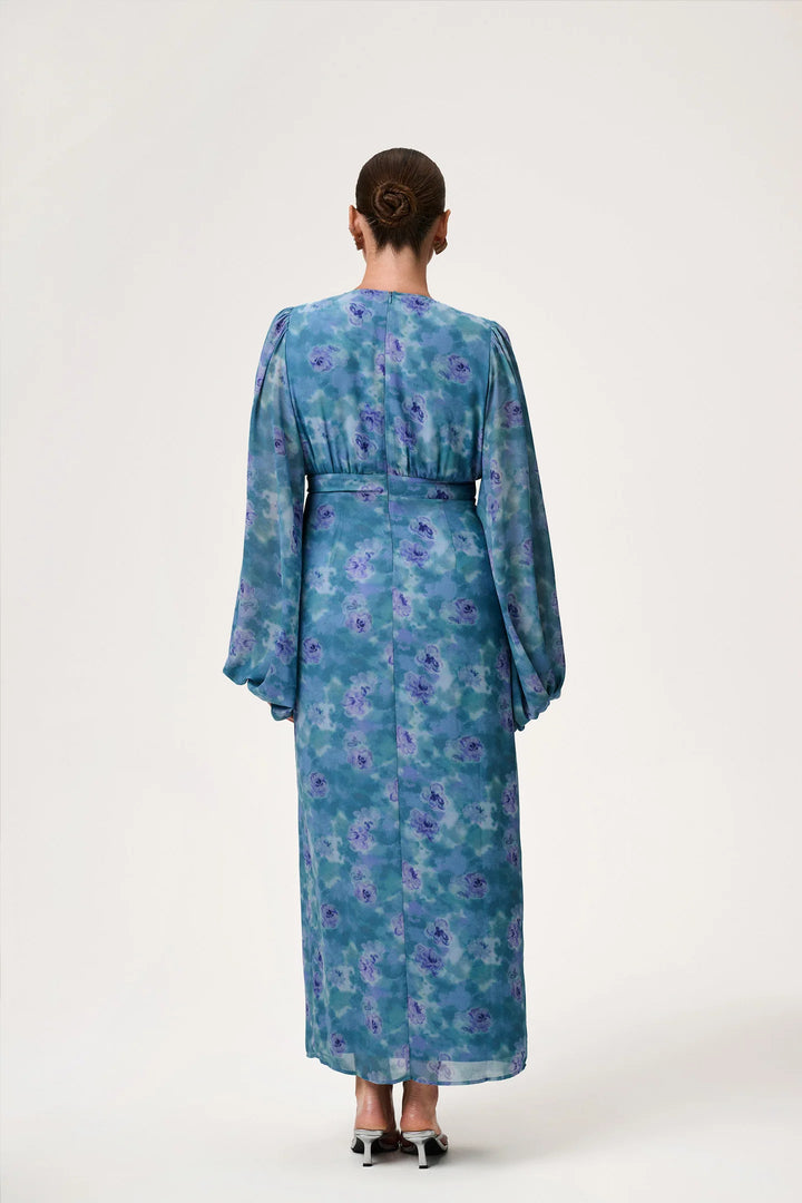 Positano Maxi Dress Dusty Blue