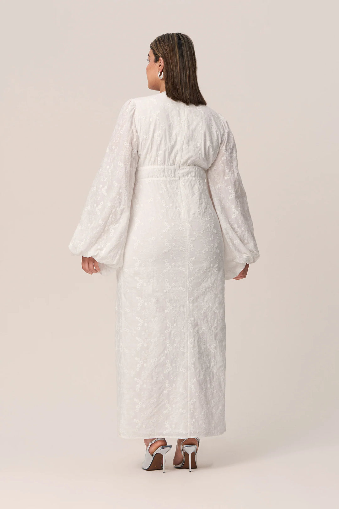 Positano Dress White Embroidery