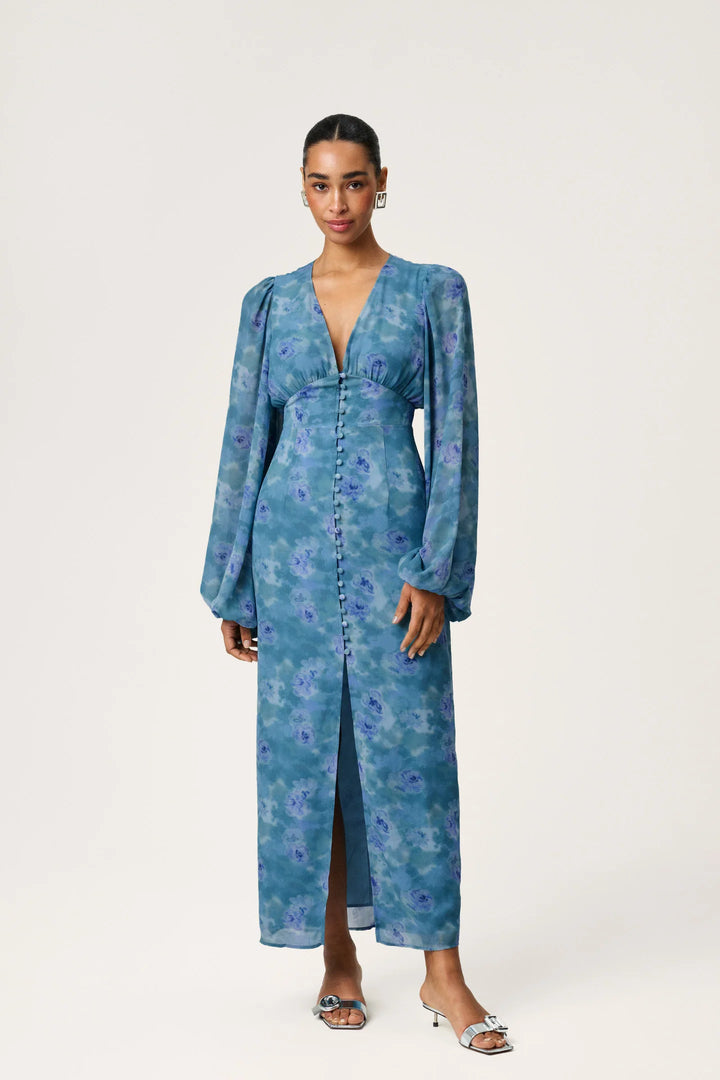 Positano Maxi Dress Dusty Blue