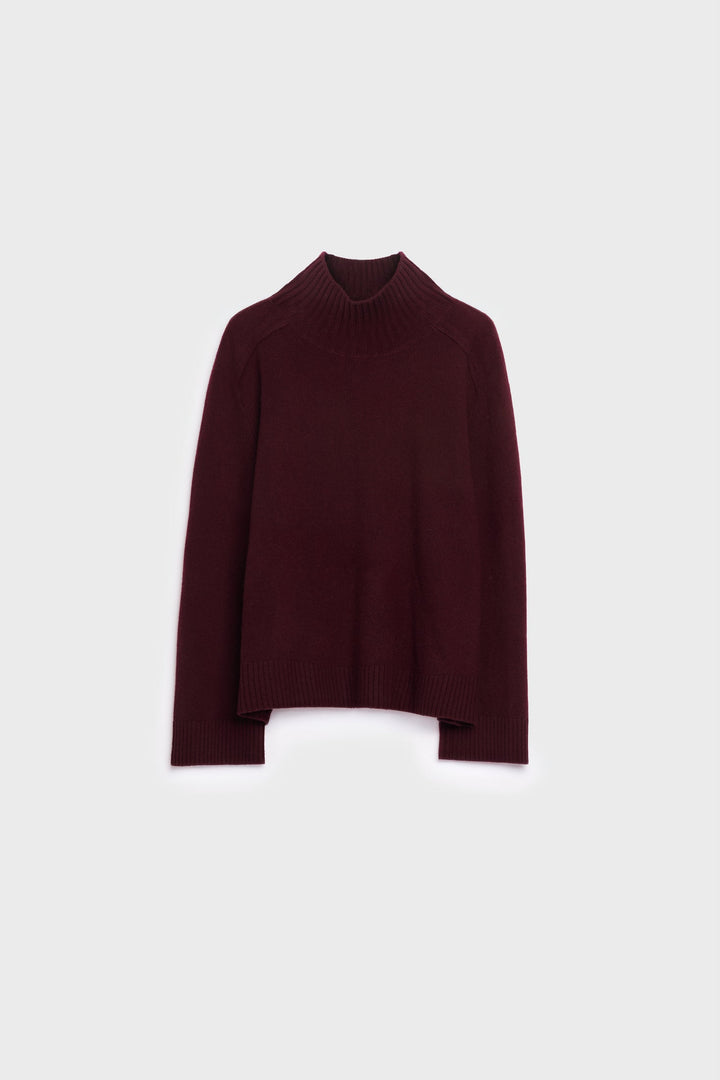 Rico Cashmere Turtleneck Burgundy