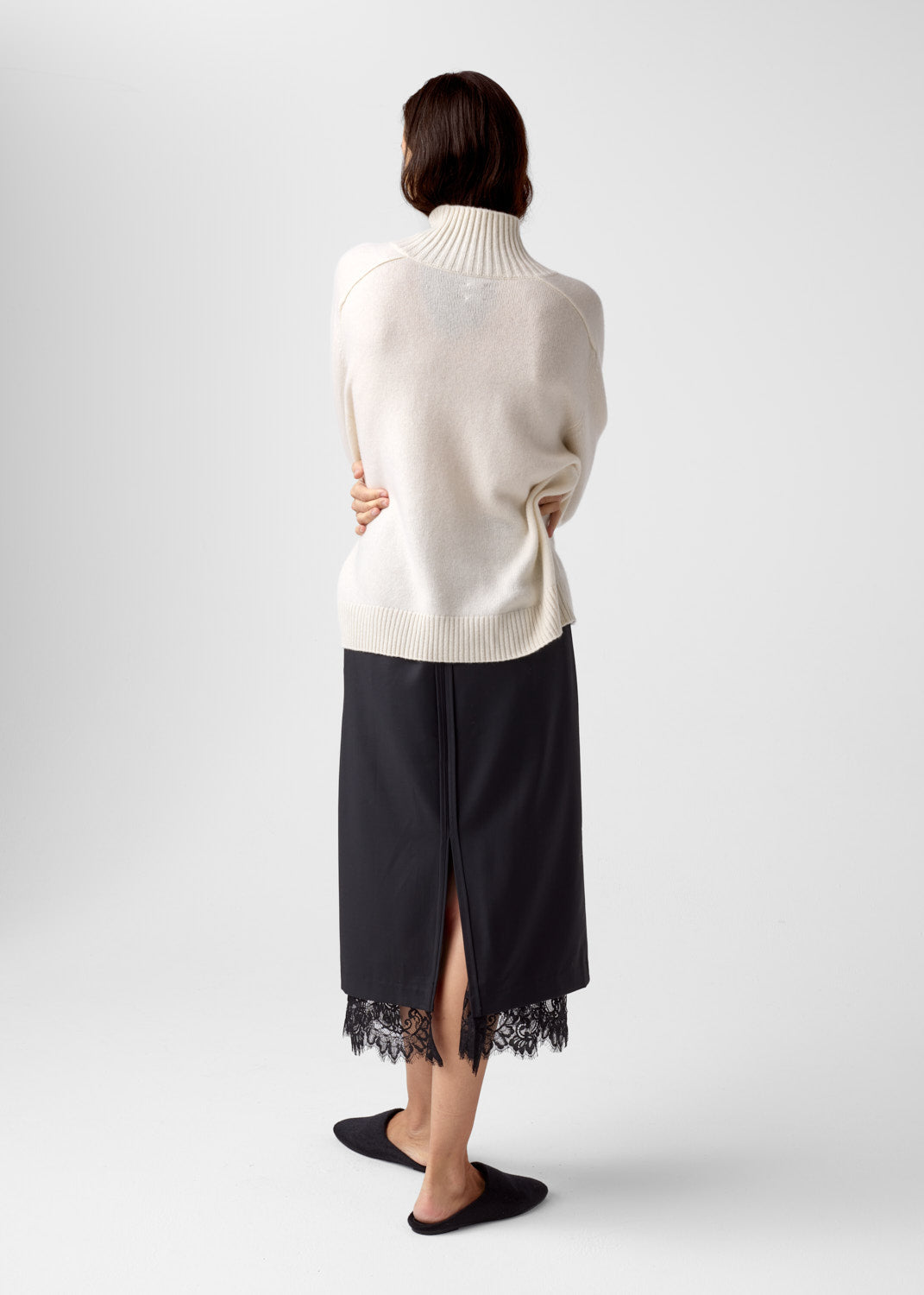 Rico Cashmere Turtleneck Eggshell